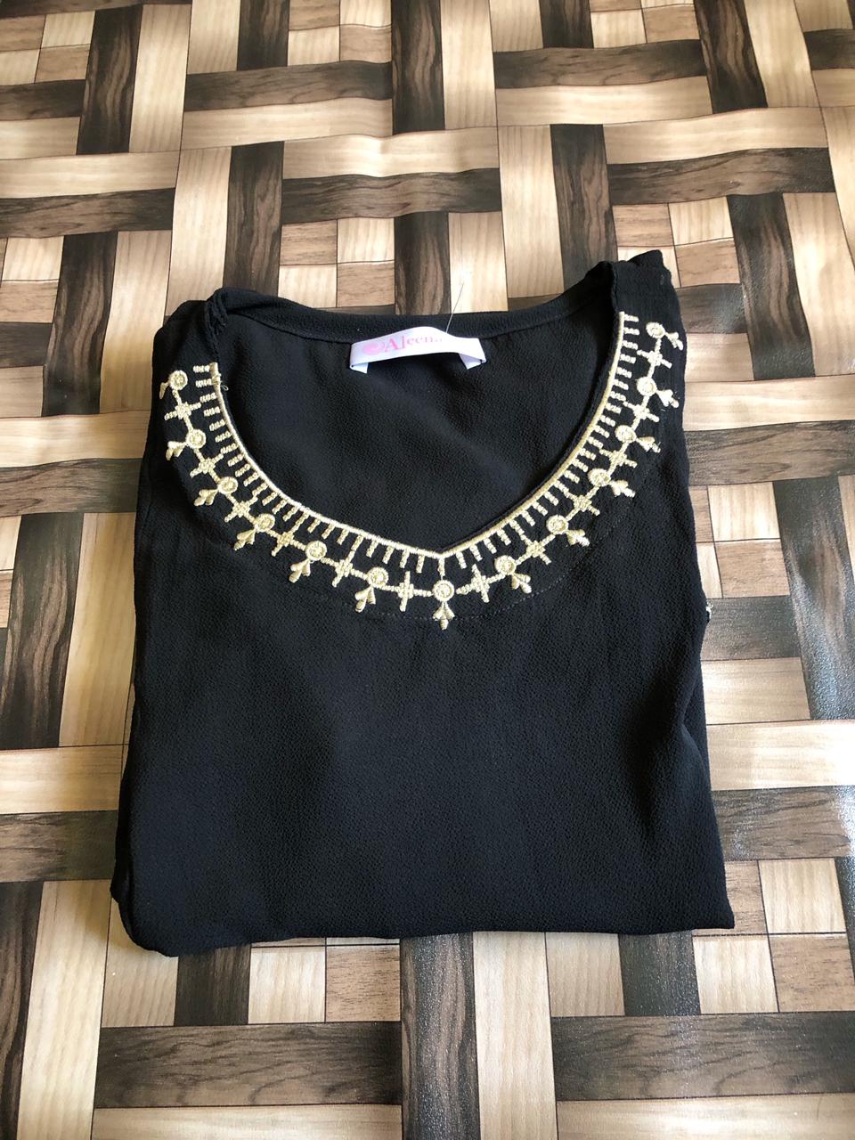 Imperial Glint Embroidered Kurti