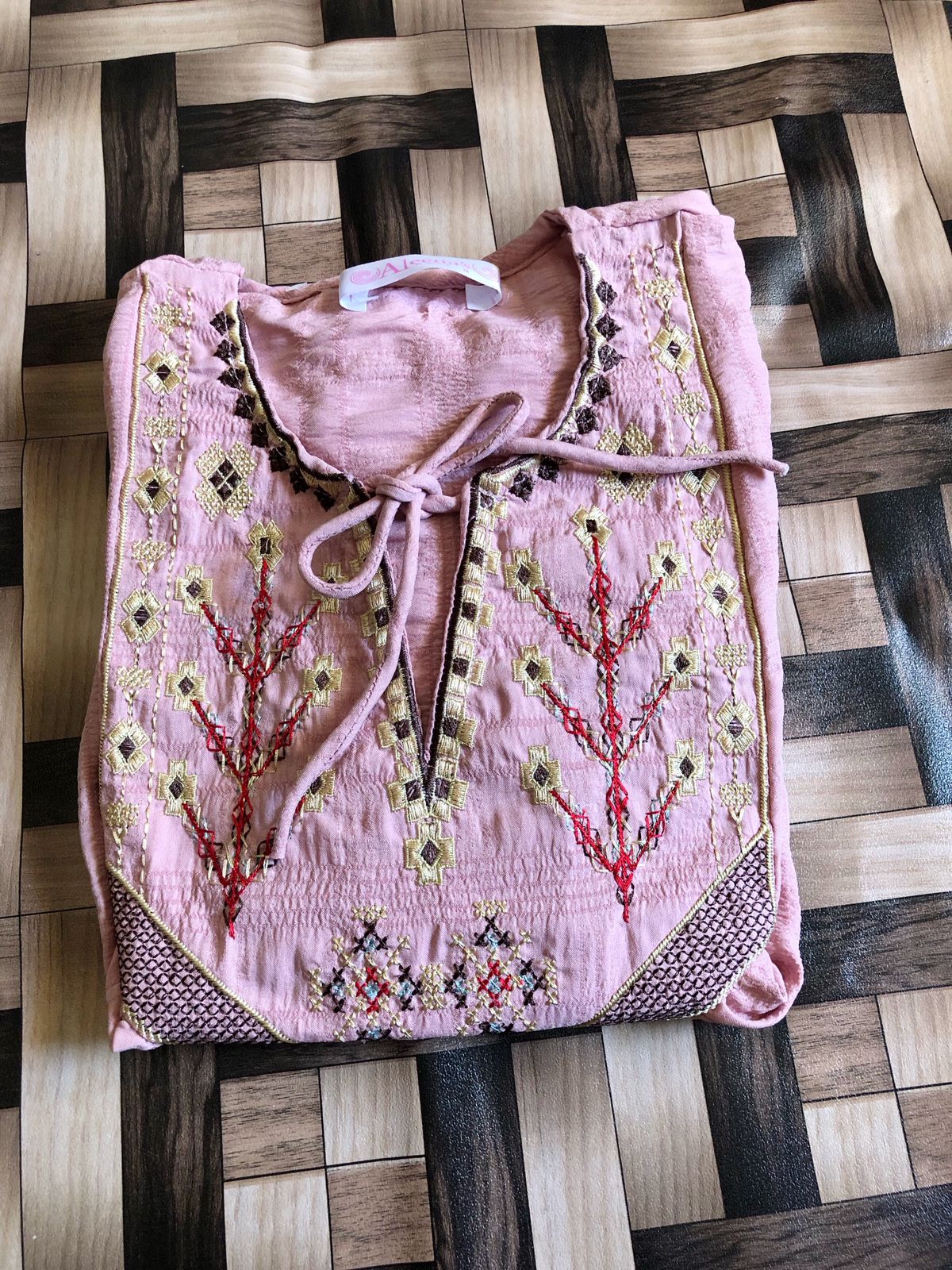 Boho-Chic Embroidered Tunic Top