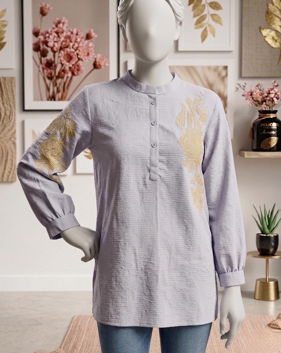 Meadow Elegance Embroidered Kurti