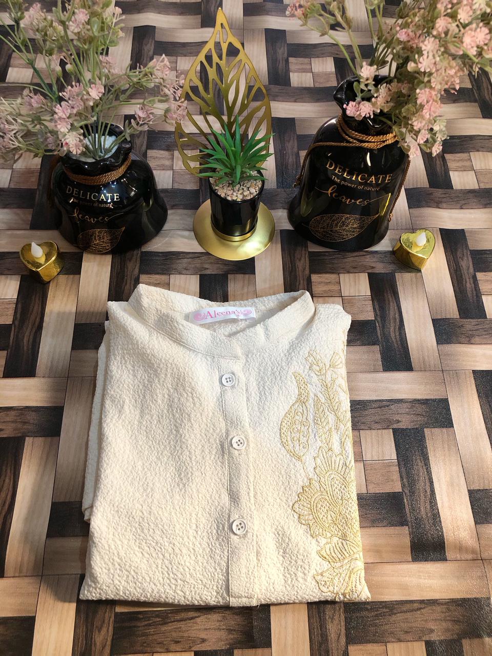 Meadow Elegance Embroidered Kurti