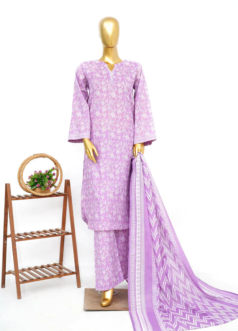 Women's 3-Piece Binsaeed Printed Lawn Suit
