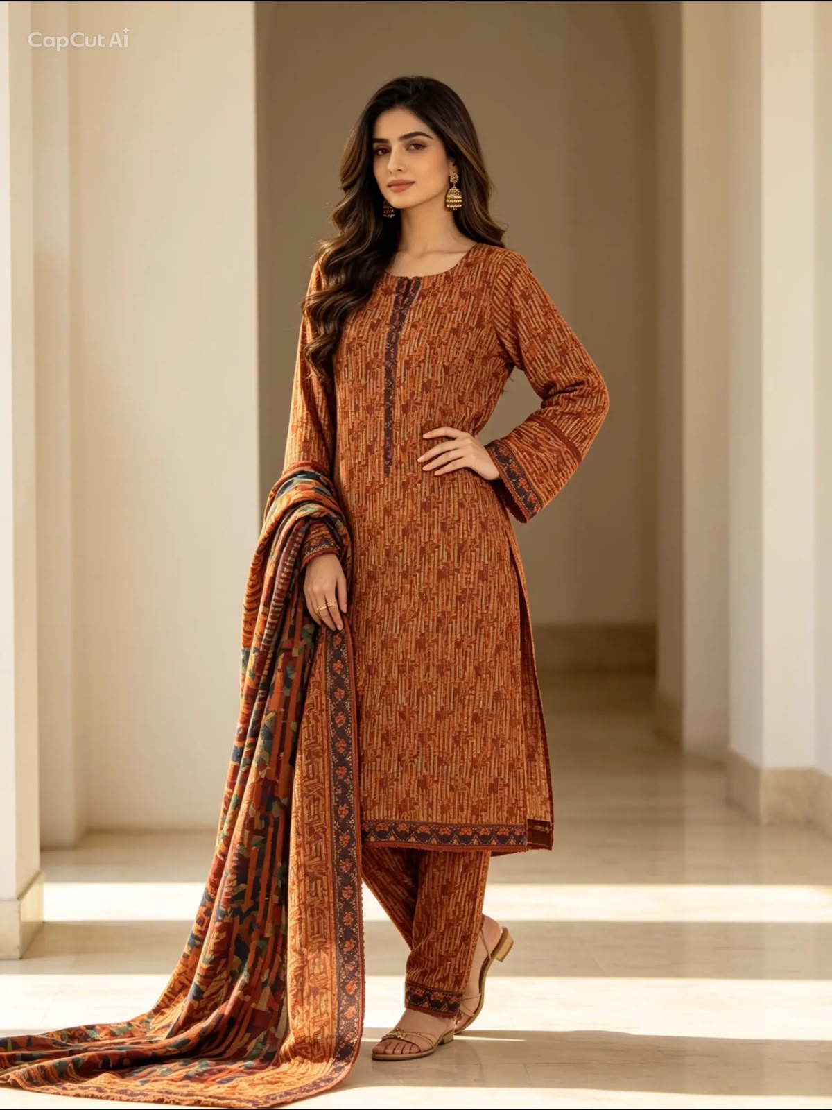 Women's 3-Piece Binsaeed Printed Lawn Suit