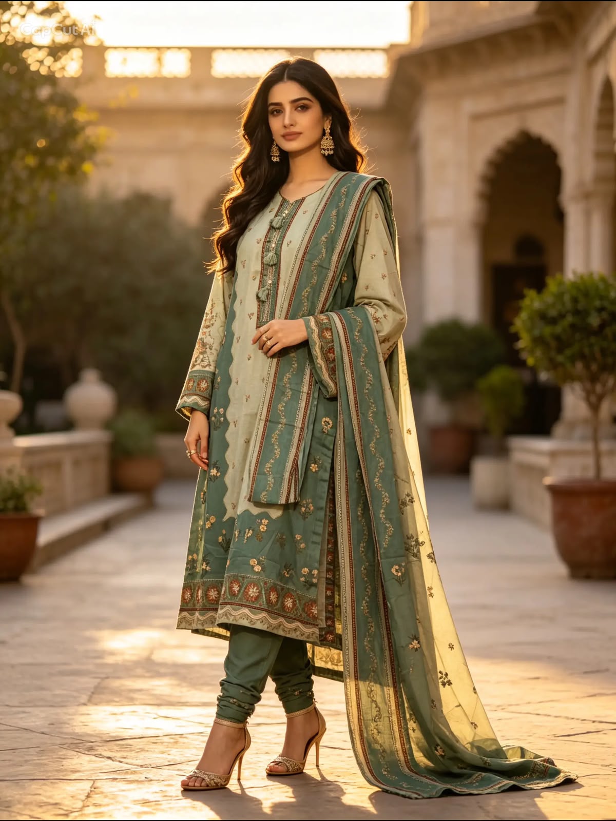 Women's 3-Piece Binsaeed Printed Lawn Suit