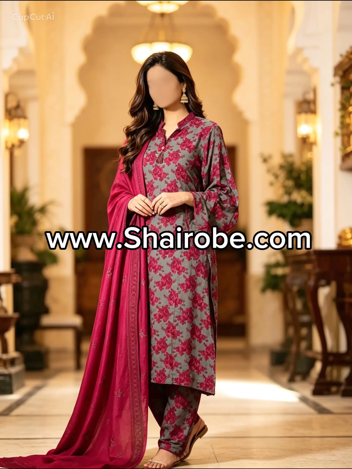 Women's 3-Piece Binsaeed Printed Lawn Suit