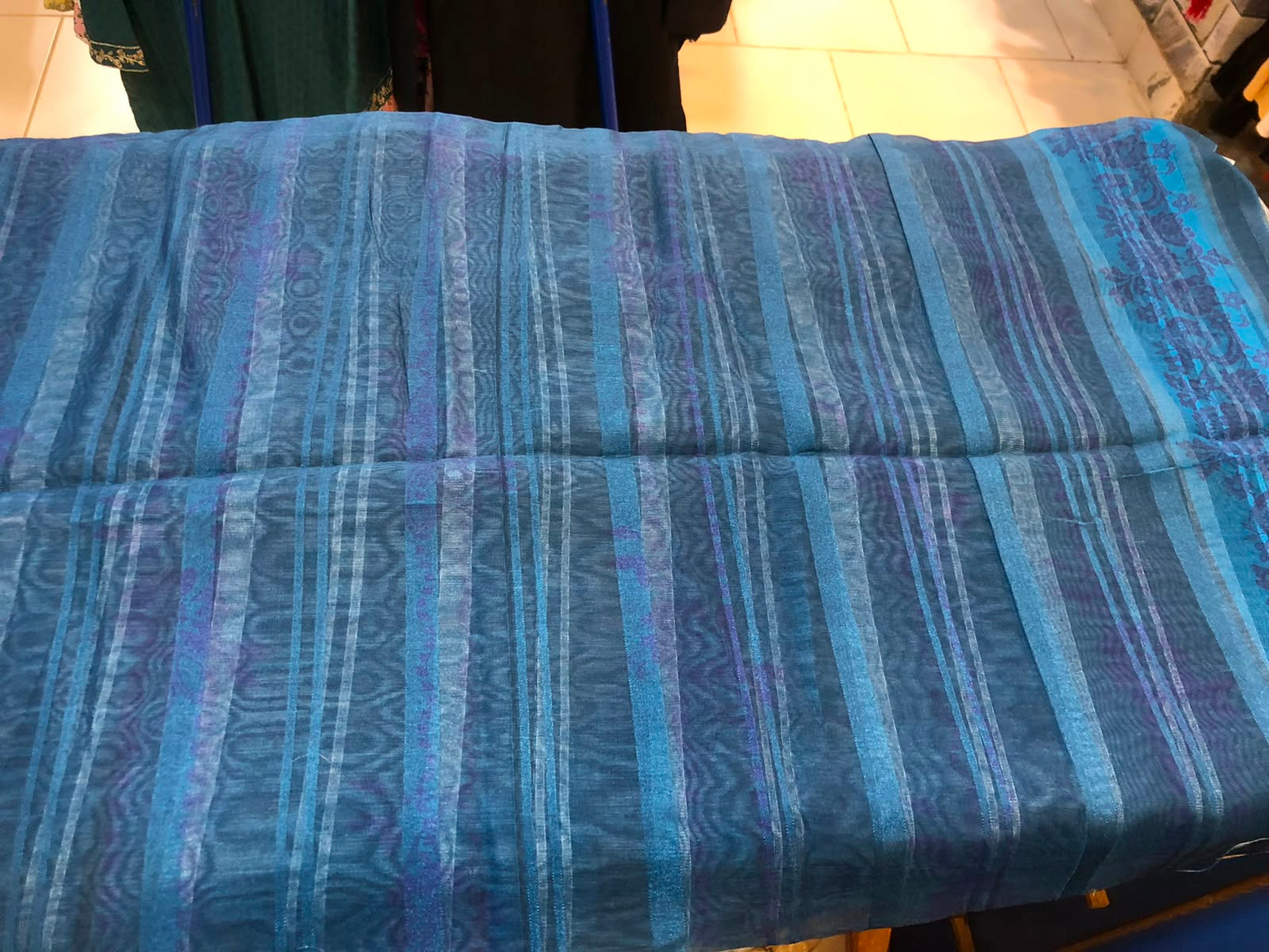Midnight Azure Printed Dupatta