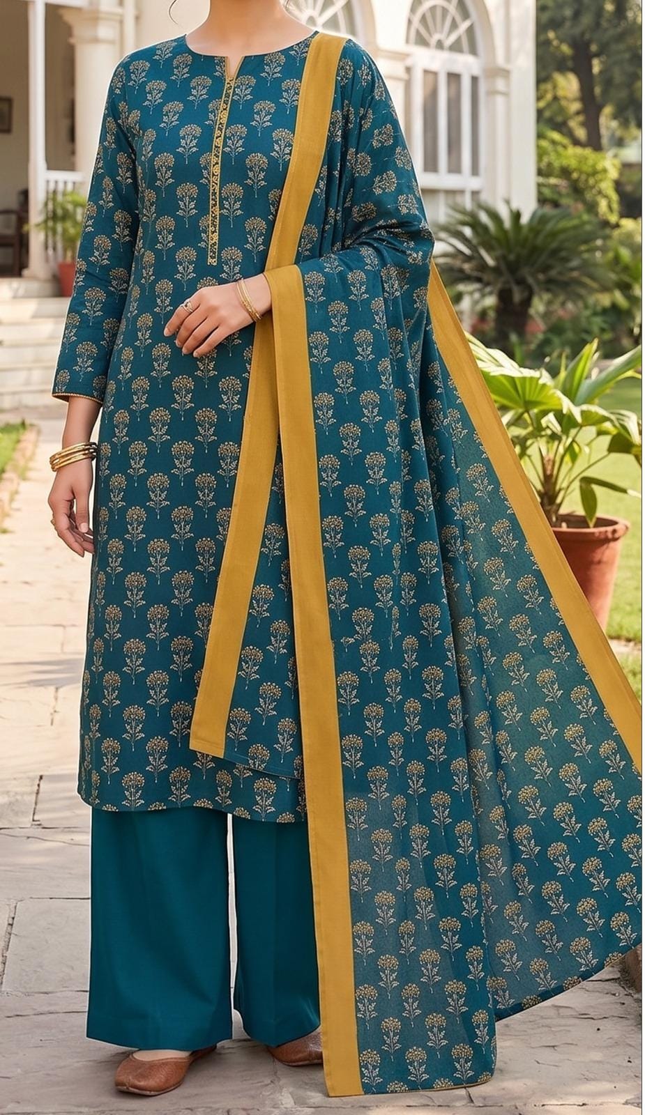 Shairobe Luxury Unstitched Lawn 3-Piece Suit